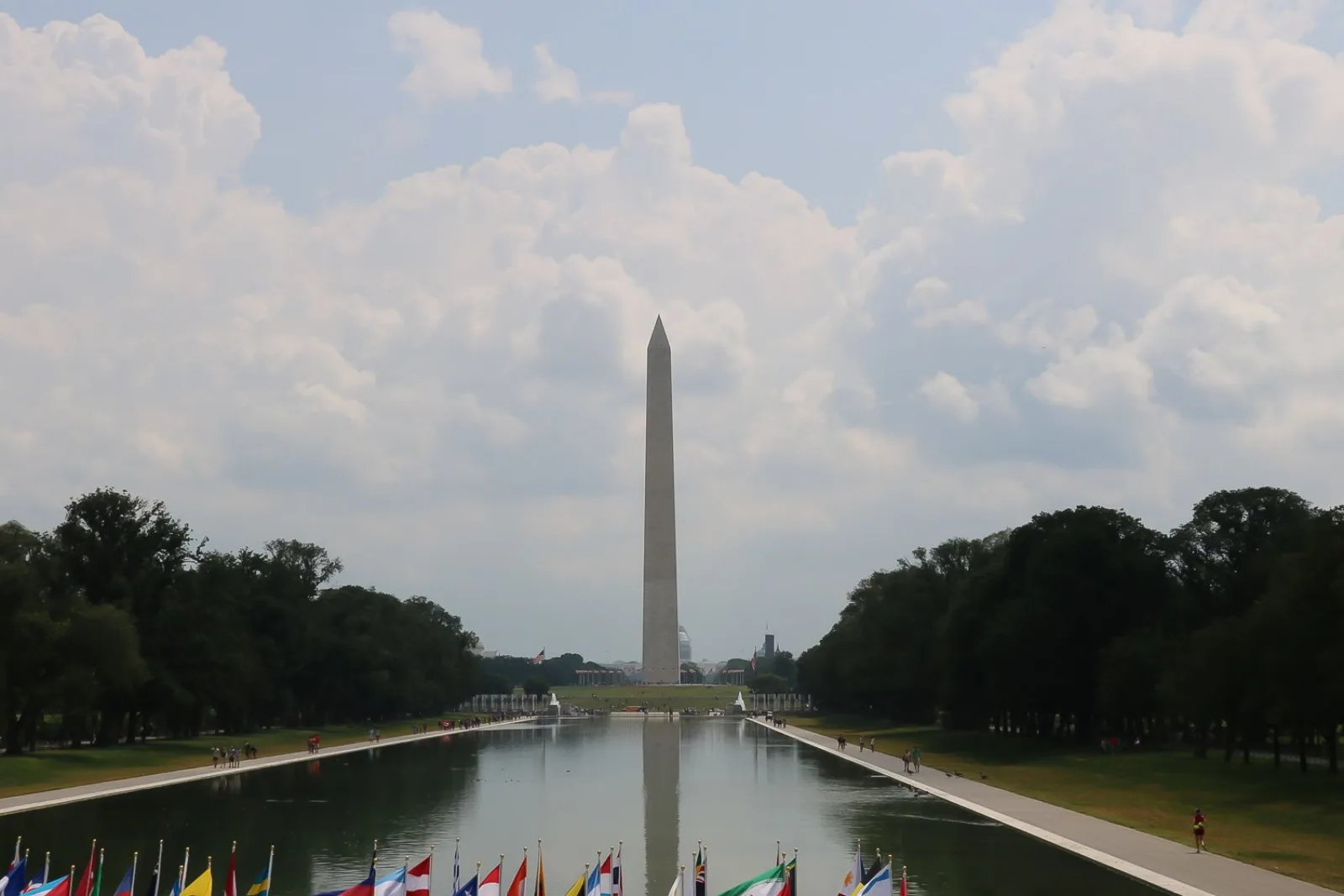 The Reflecting Pool leading to the Washington Monument