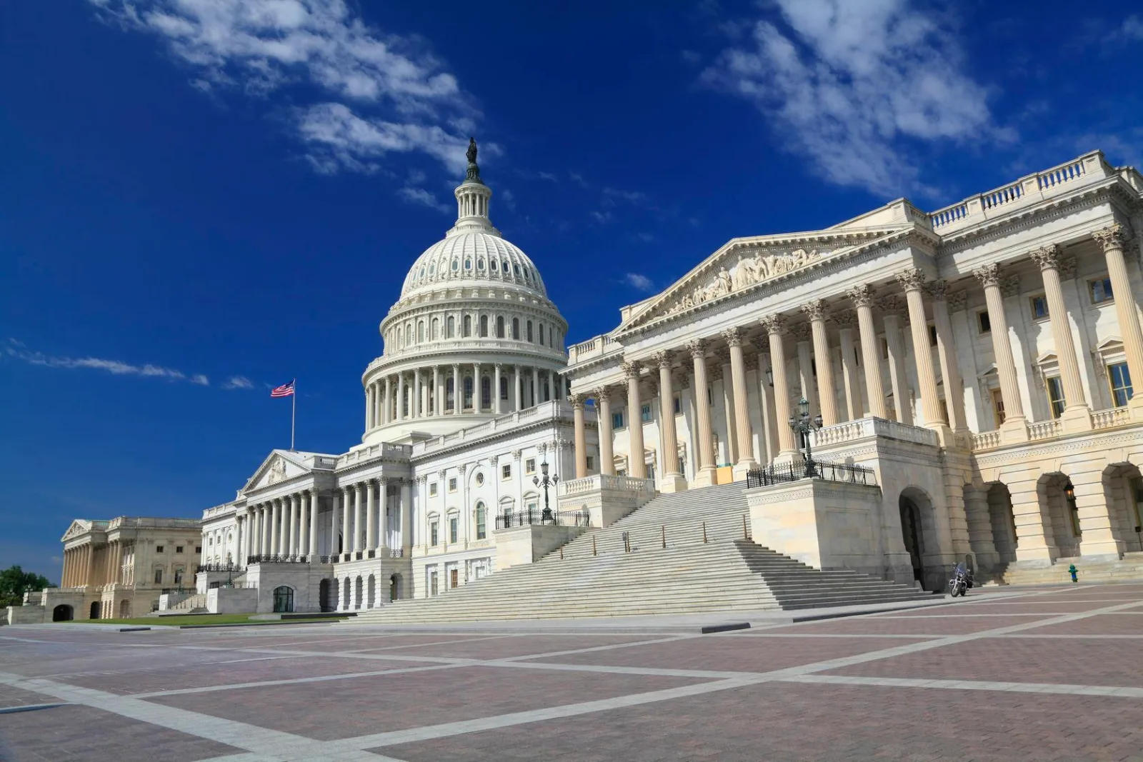 The U.S. Capitol east front and plaza