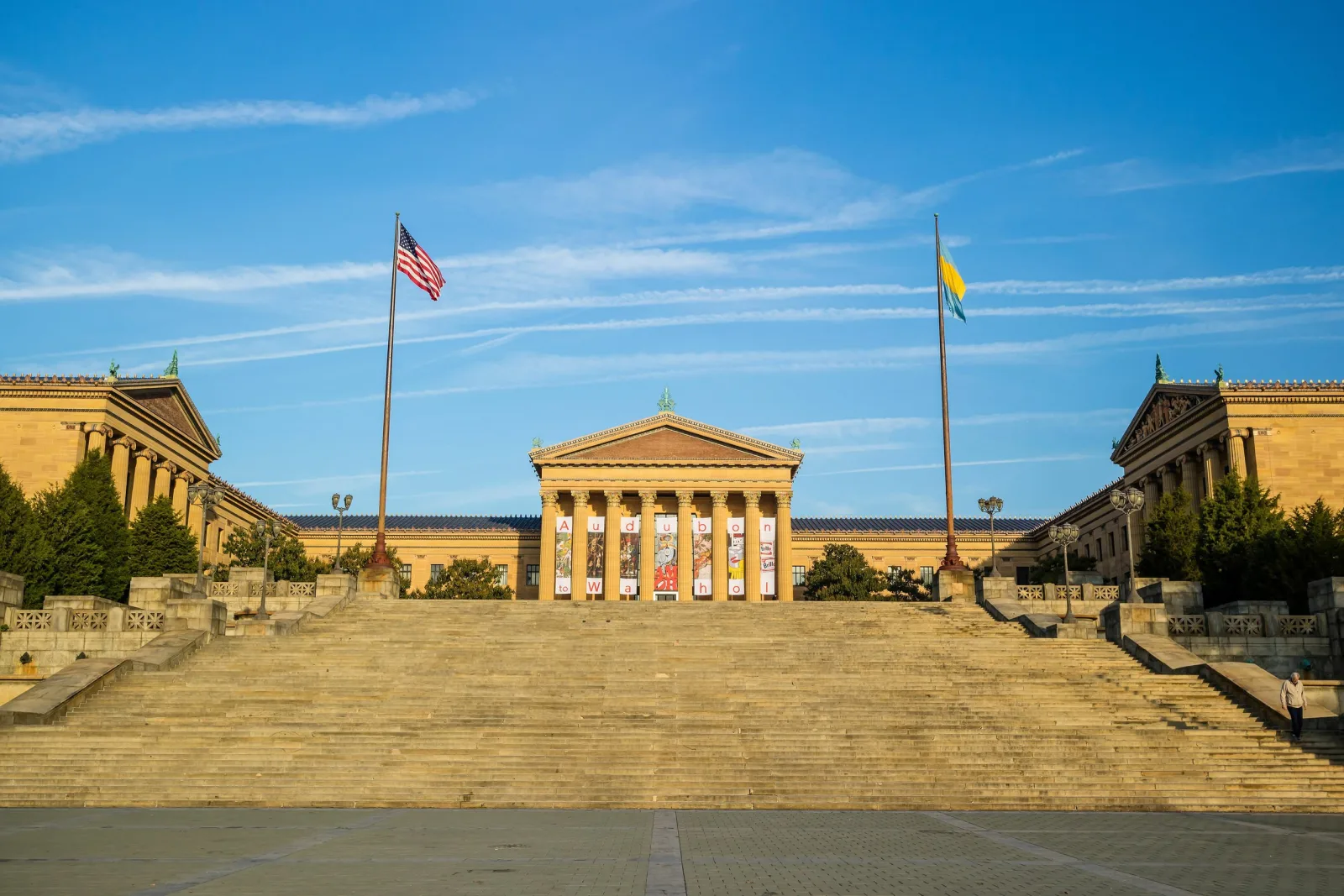 The Rocky Steps leading up to the Philadelphia Museum of Art