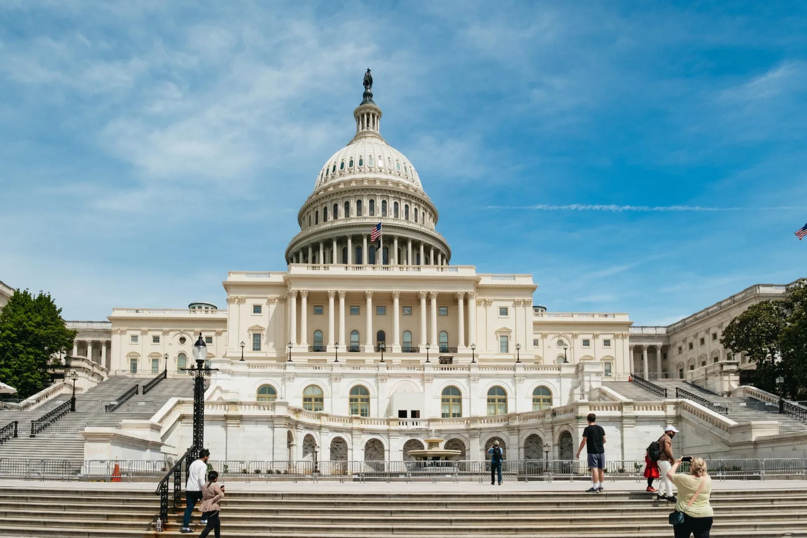 The U.S. Capitol west front and terraces