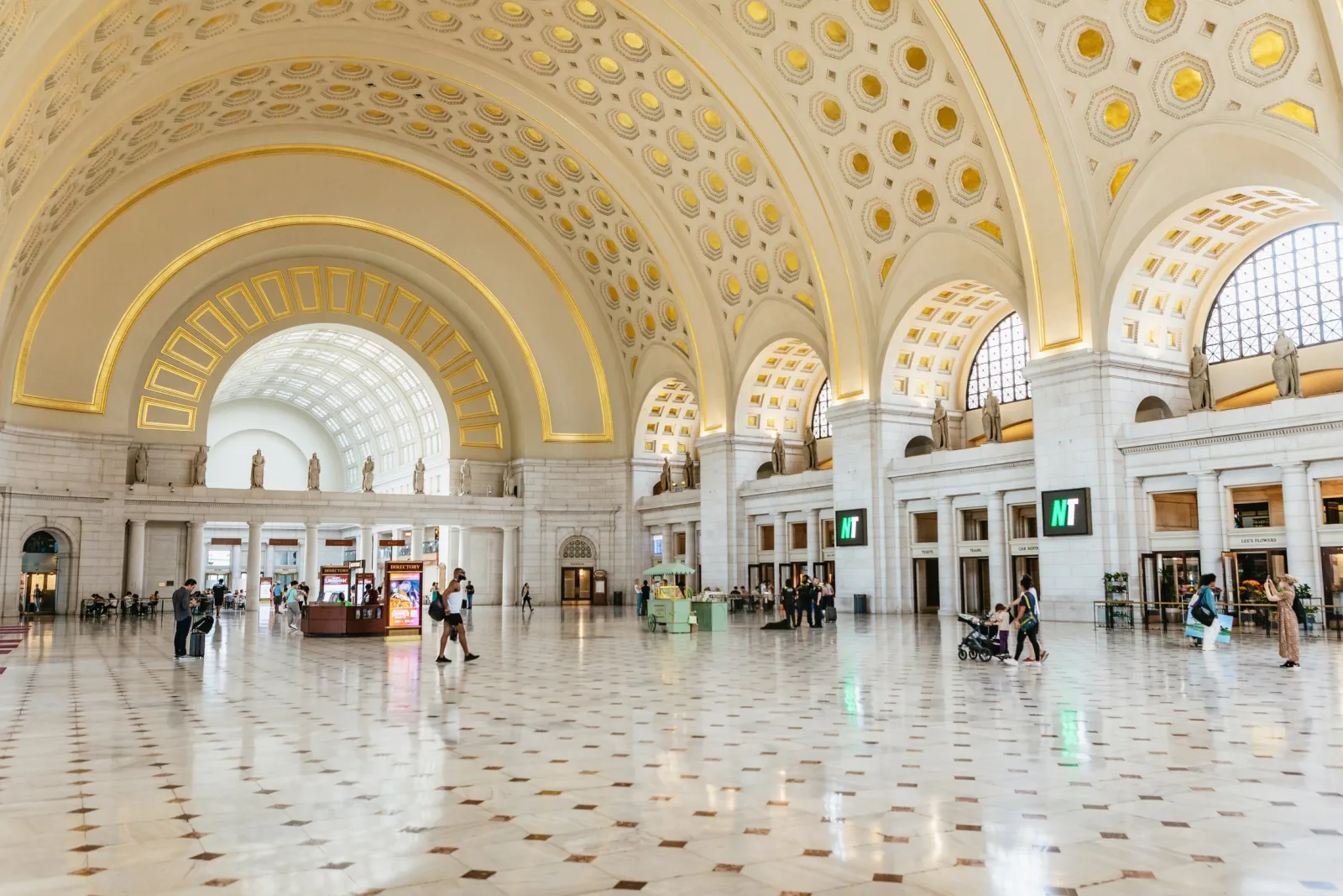 The gilded main hall of Union Station